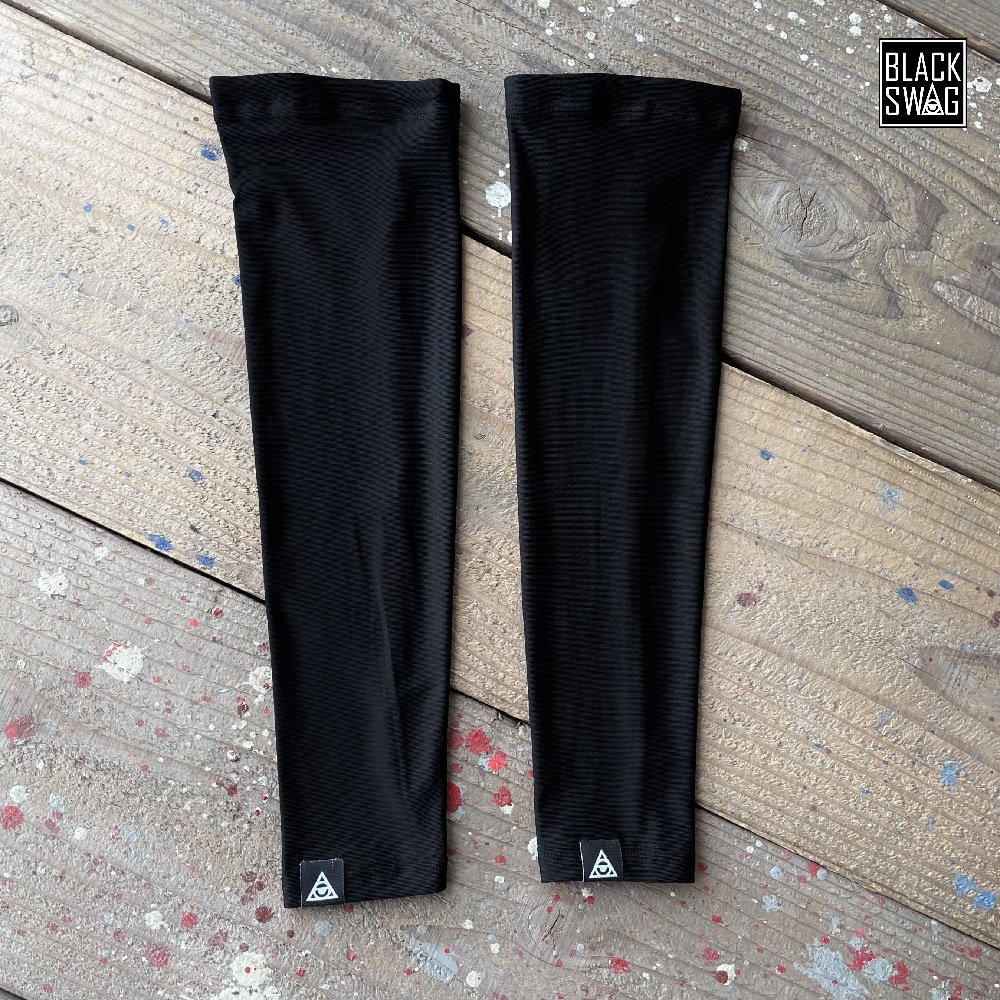 Lサイズ タトゥー隠し アームカバー 左右セット 2枚組 Black Swag クール おしゃれ かっこいい サポーター 腕カバー