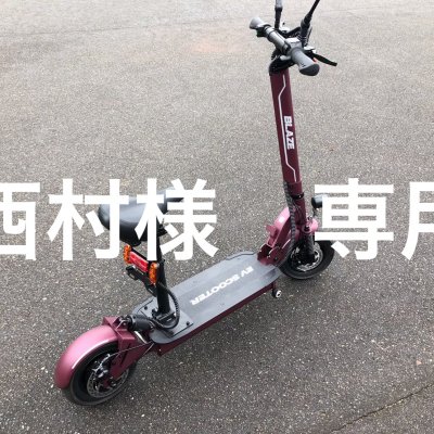 100％電気で動く折畳み可能な電動バイク ブレイズEVスクーター（ワインレッド色）【現地払い・銀行振り込み専用チケット】