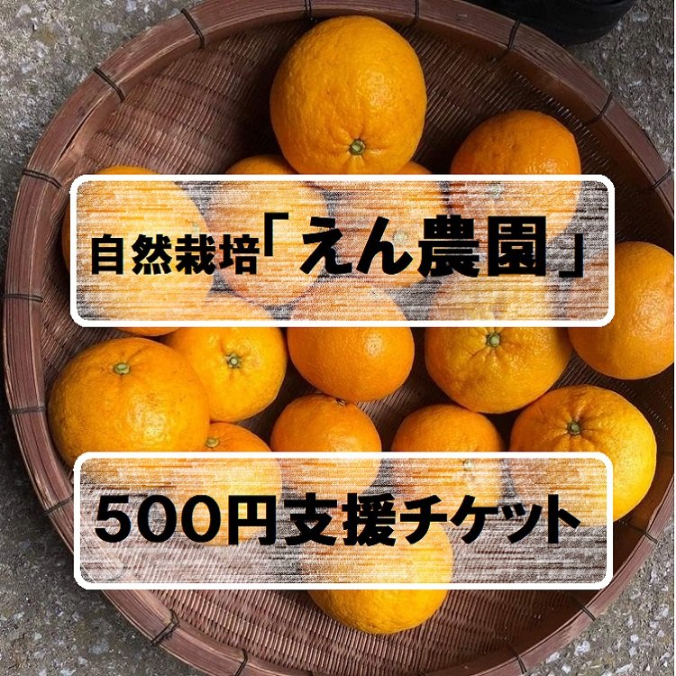 自然栽培「えん農園」支援チケット　５００円コース　〜愛媛県愛南町のミカン農園〜のイメージその１