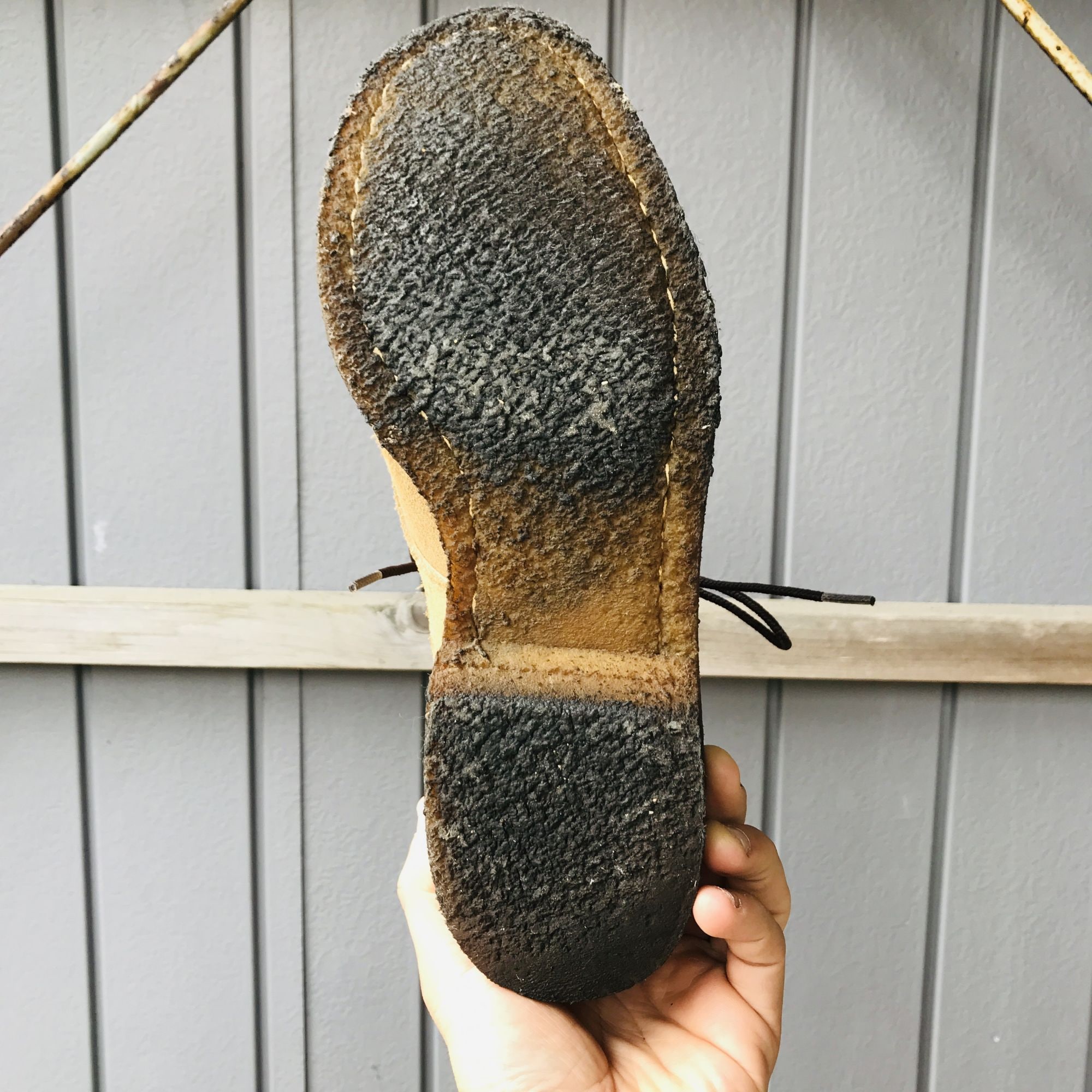 ブーツCAMINANDO US9:27cm スウェードキャメルクレープソール