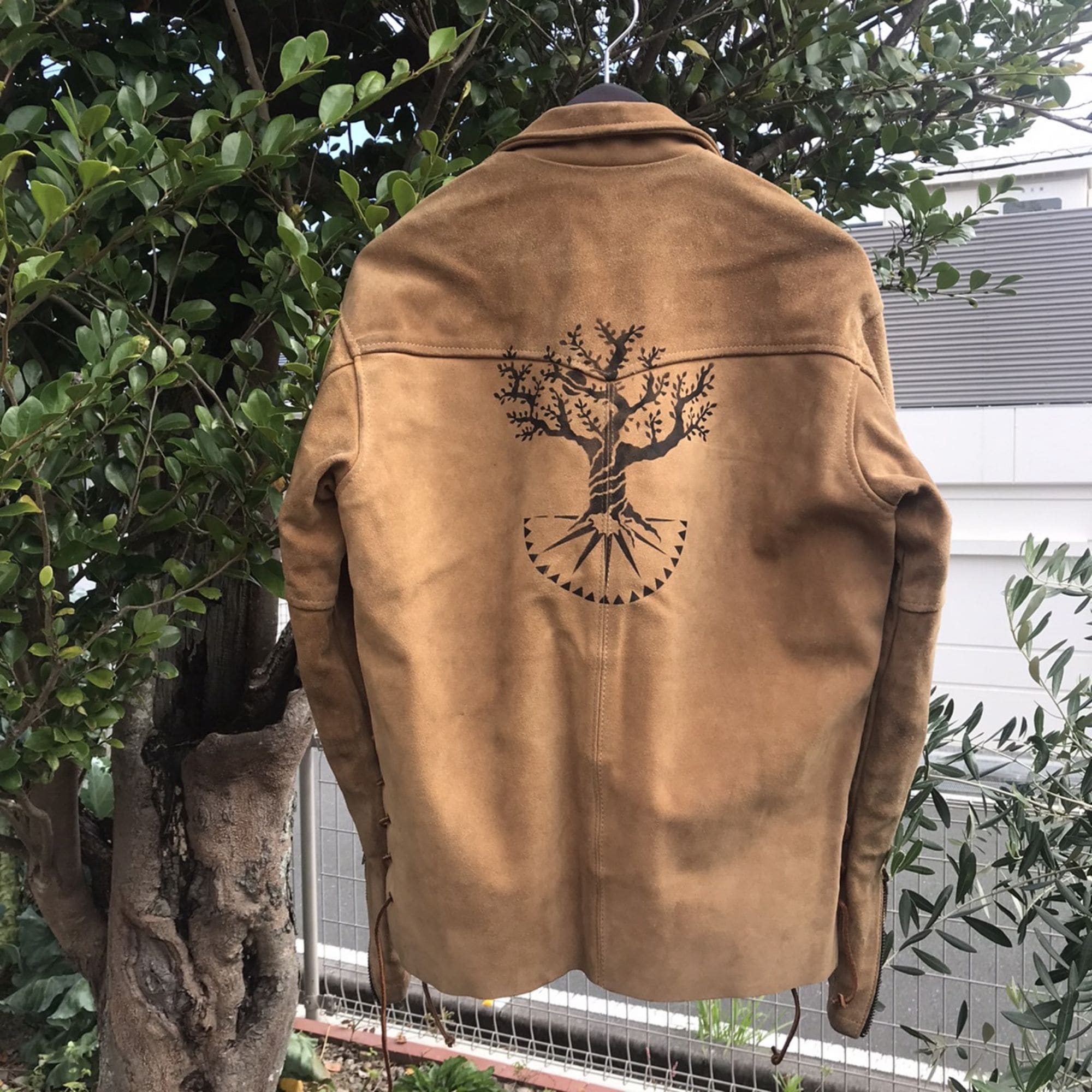 高ポイント】完全一点物 オリジナルステンシル inyou tree VANSON プル