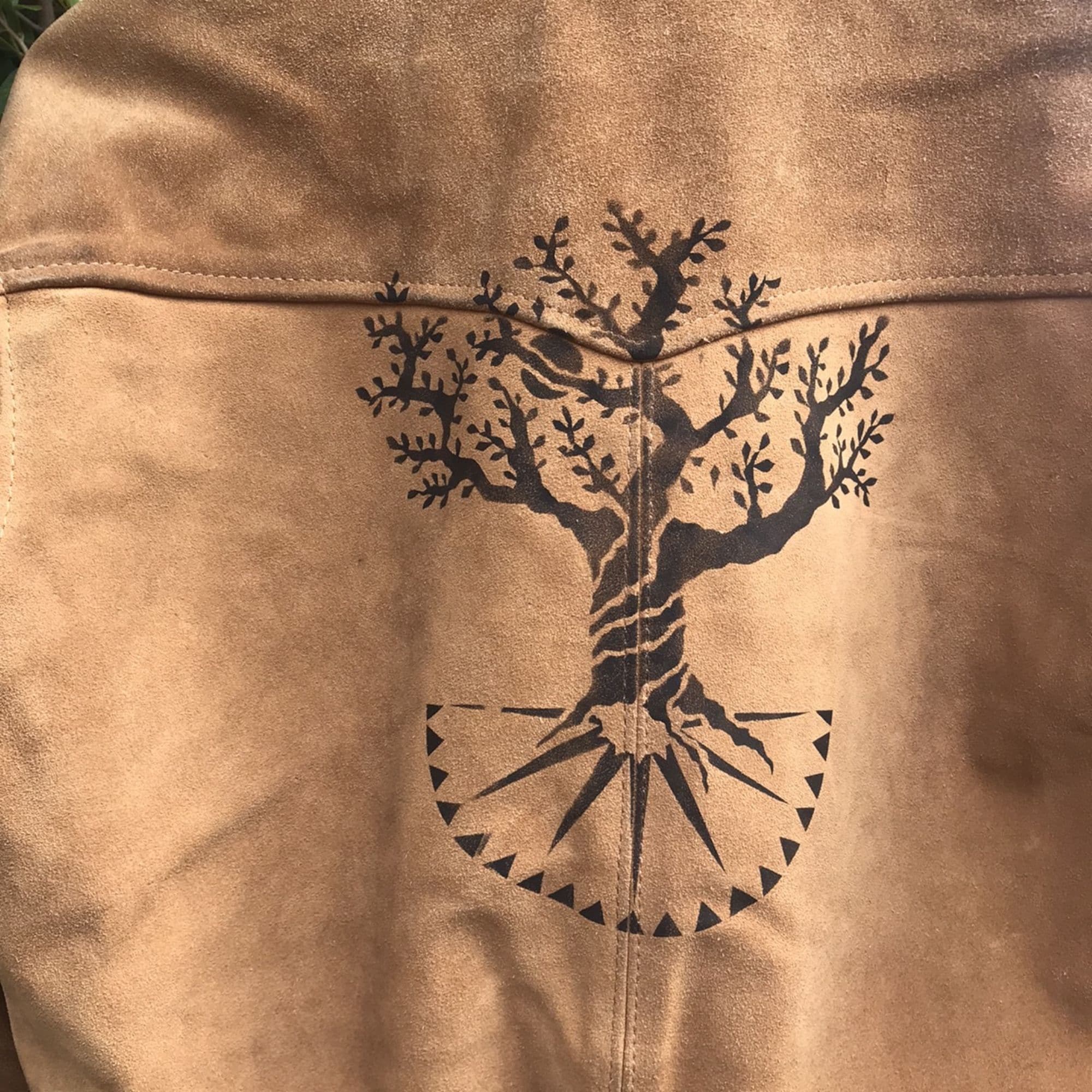 高ポイント】完全一点物 オリジナルステンシル inyou tree VANSON プル