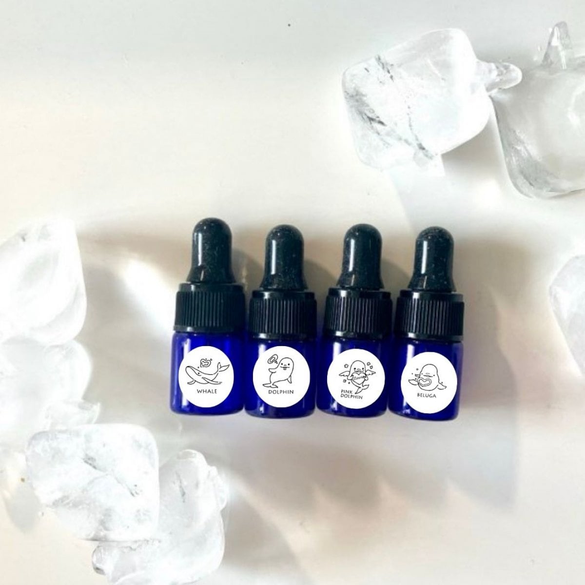 【なるふぃんとコラボエッセンス】海の仲間シリーズミニエッセンスセット2ml×4本