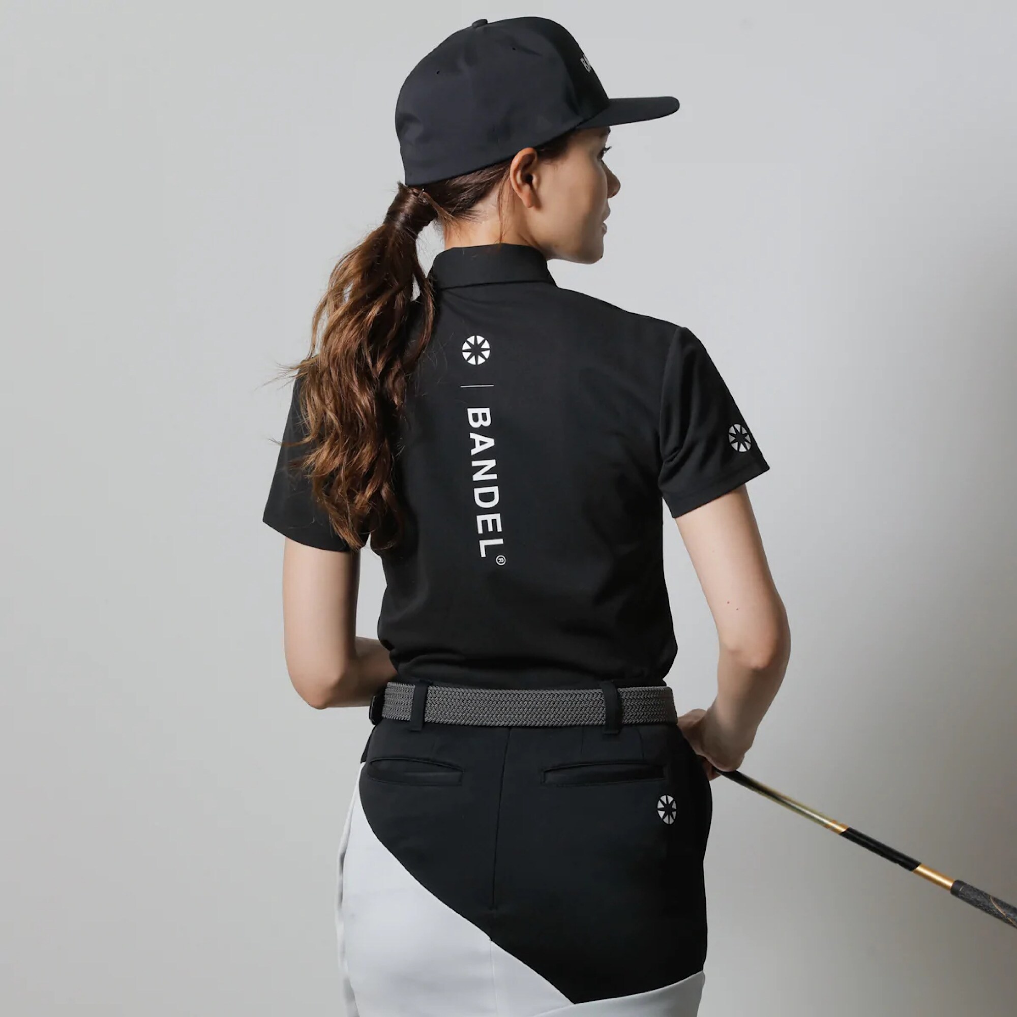BANDEL BASIC S/S POLO SHIRTS LADIES BLACK バンデル