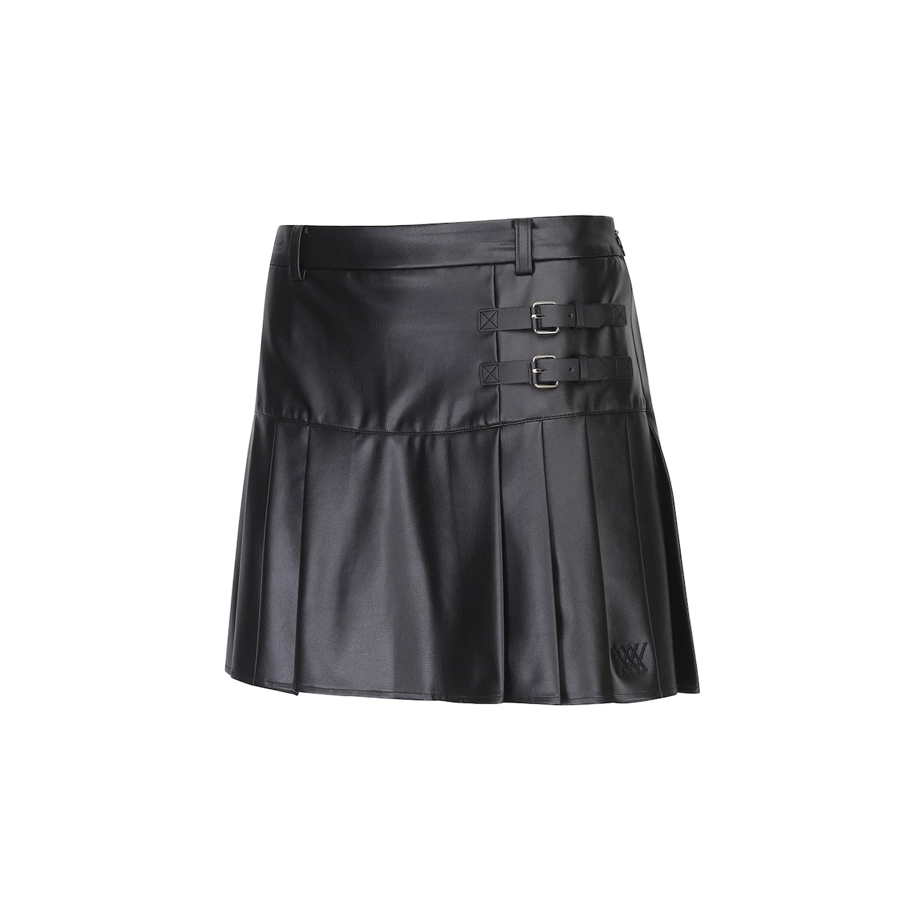 ANEW W LEATHER HALF PLEATS SQ / アニュー レディース レザー ハーフプリーツスカート