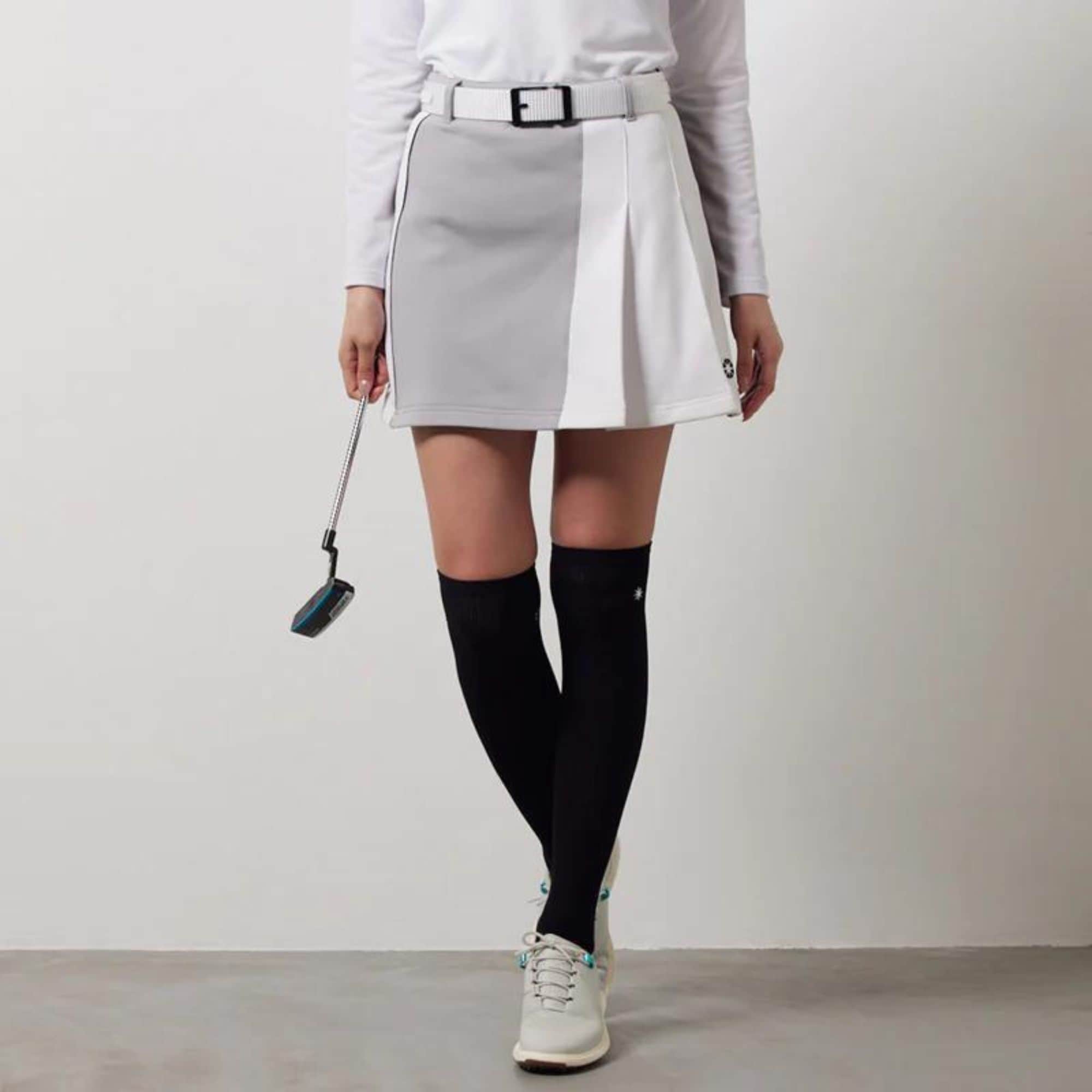 BANDEL バンデル WOMENS SWITCH LOGO PLEATS SKIRT スカート
