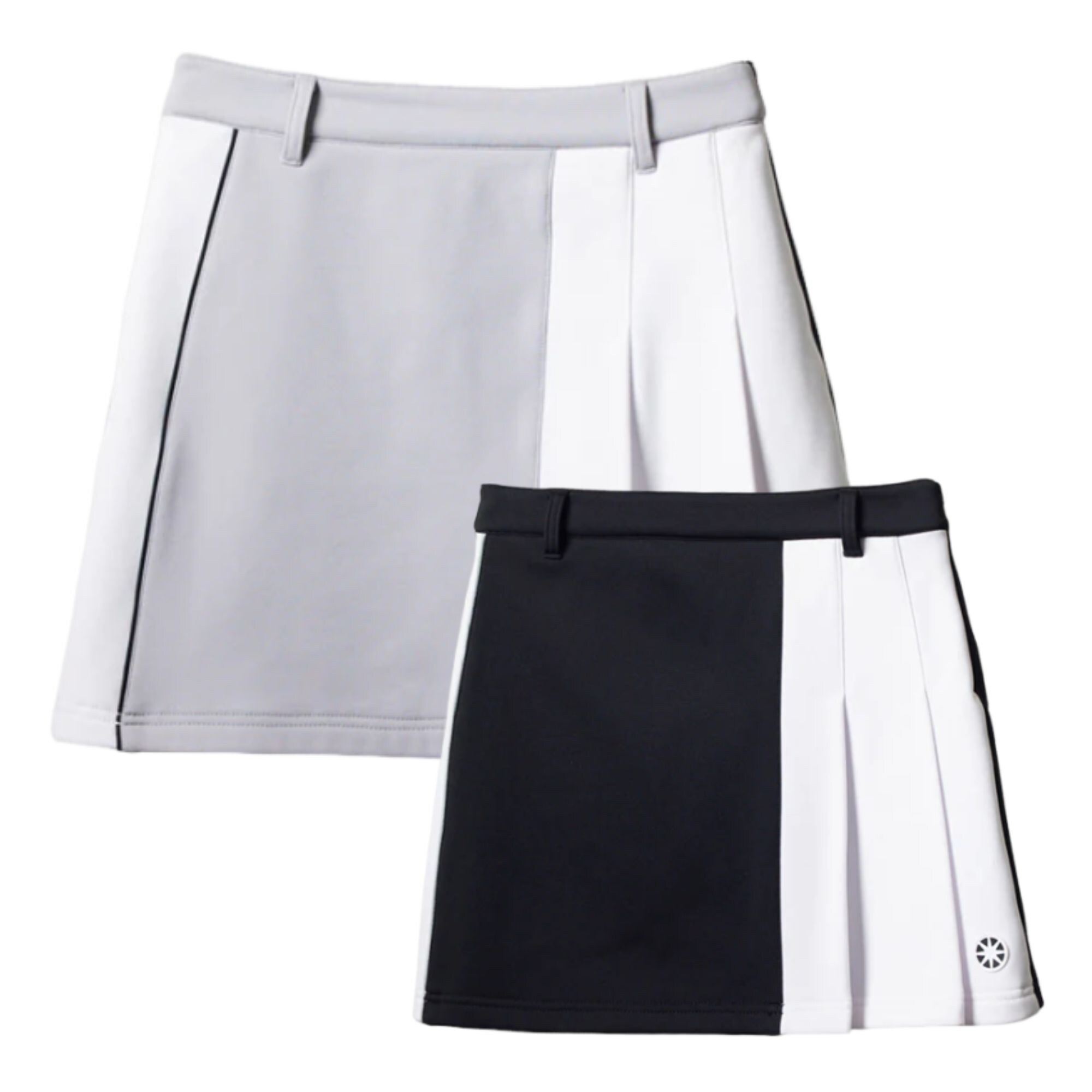 BANDEL WOMENS BICOLOR PLEATS SKIRT 【全2色】 / バンデル
