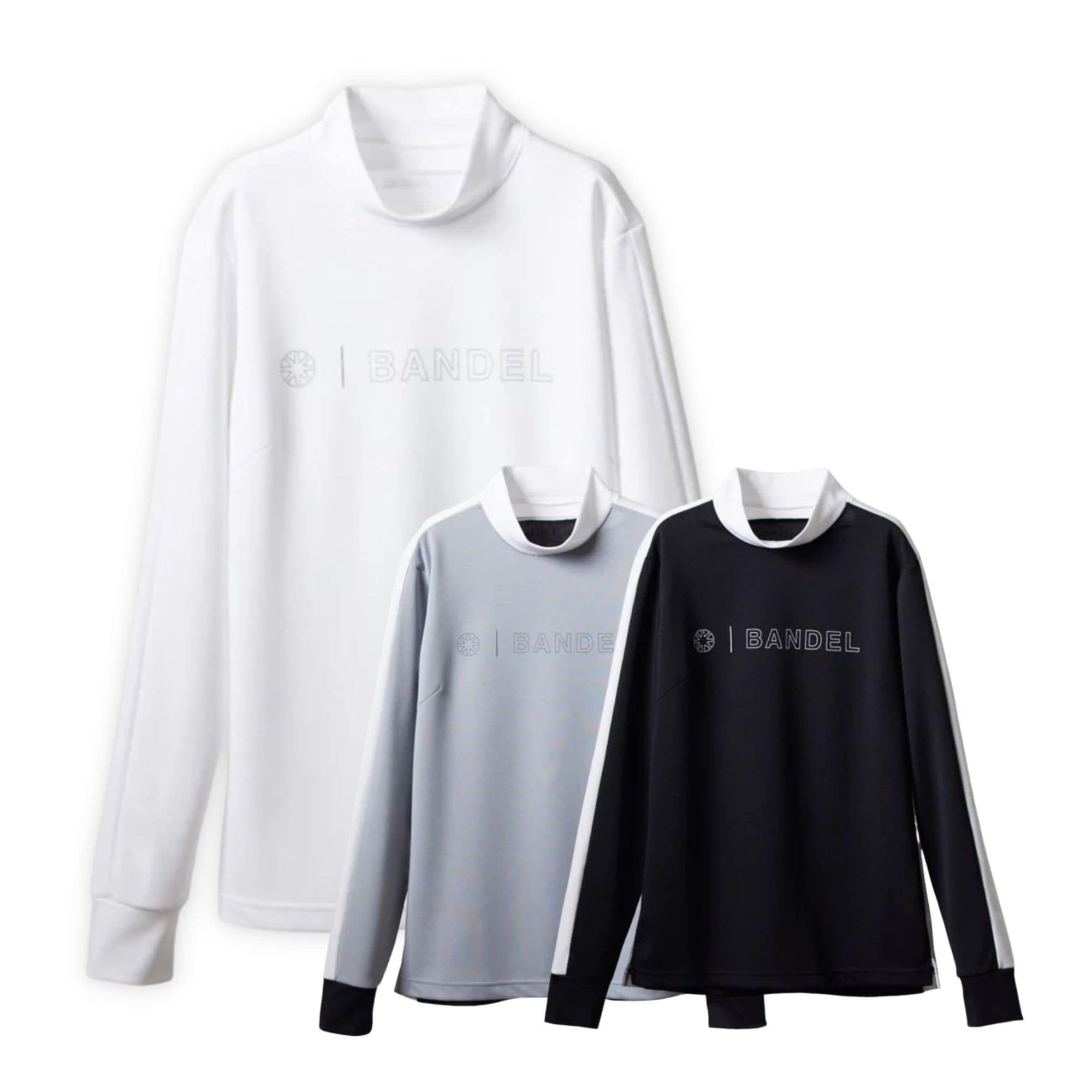 BANDEL WOMENS BICOLOR L/S MOCK T SHIRTS 【全3色