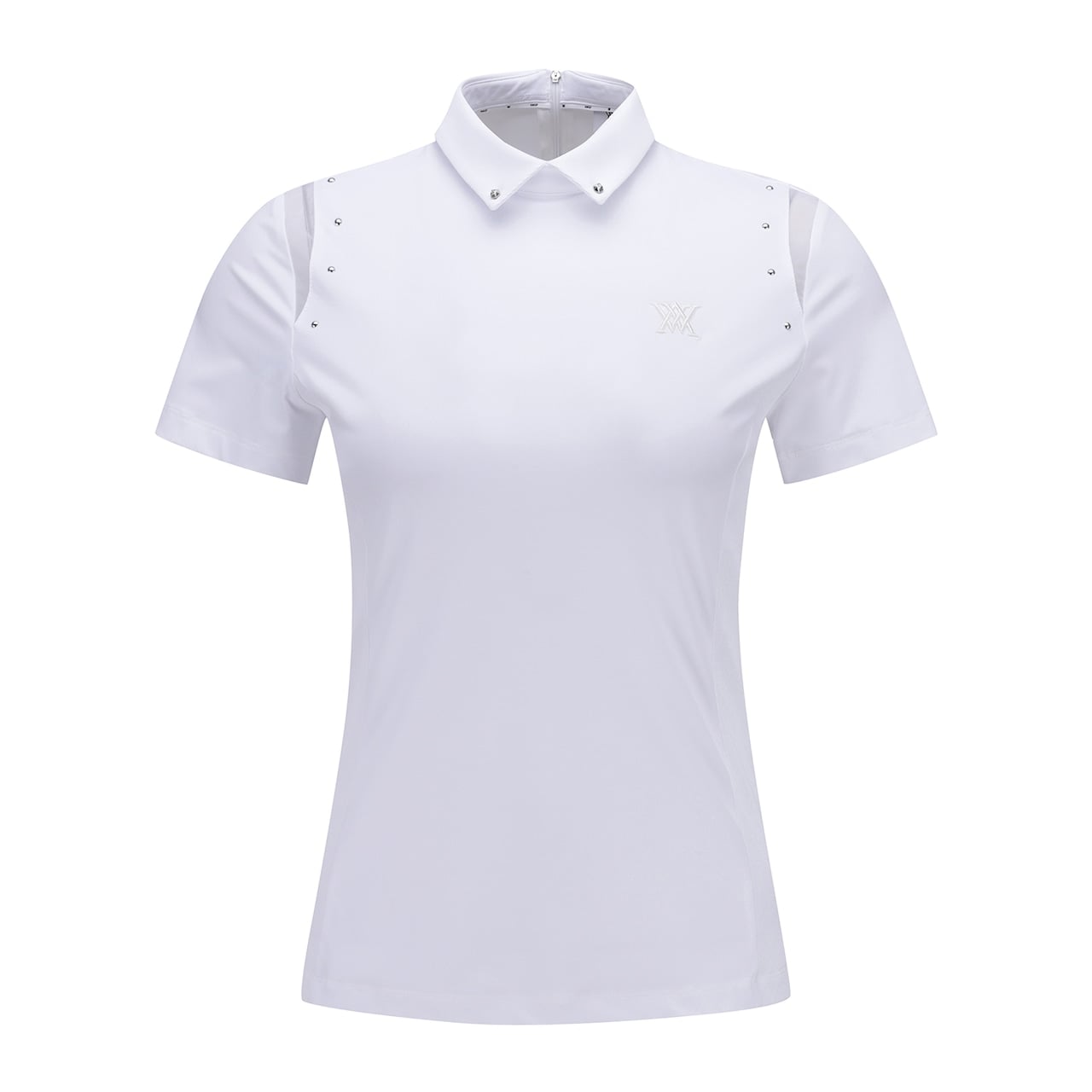 ☆ANEW GOLF☆アニュー韓国　レディース半袖 ANEW GOLF WOMEN BEADS POINT SHORT T-SHIRT【全2色】 / アニュー