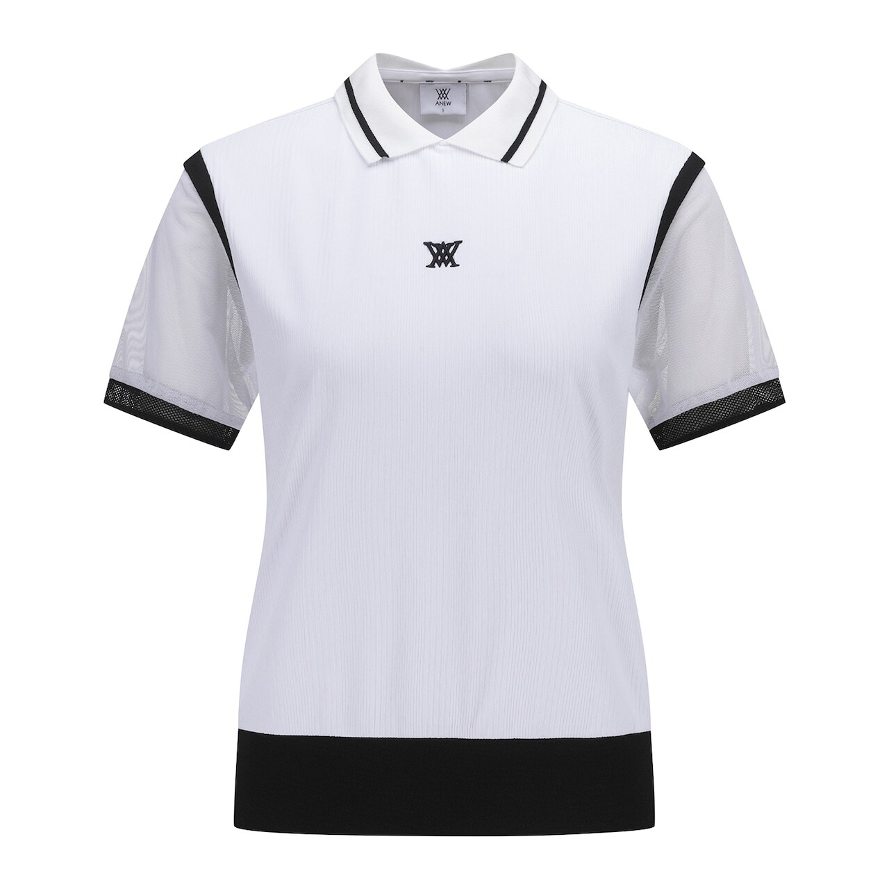 ANEW GOLF WOMEN SHOULDER MESH POINT SHORT T-SHIRT 【全2色