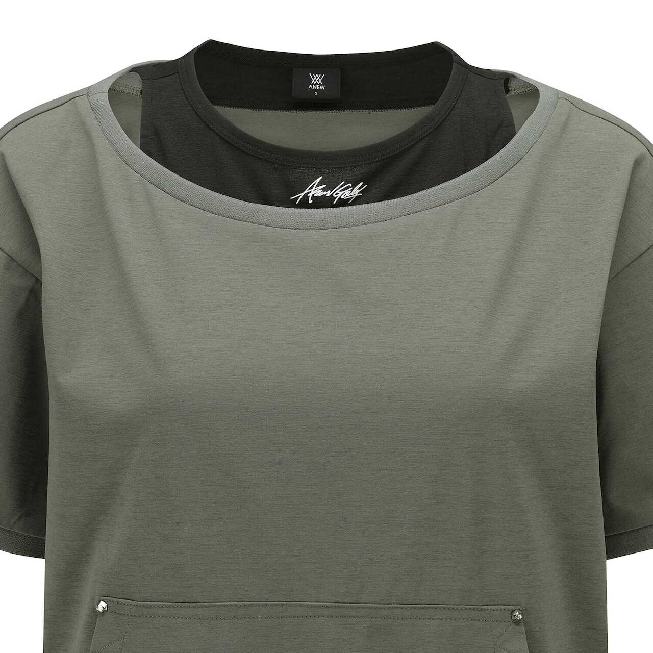 ANEW GOLF WOMEN LAYERED DETAIL SHIRT 【全2色】 / アニュー