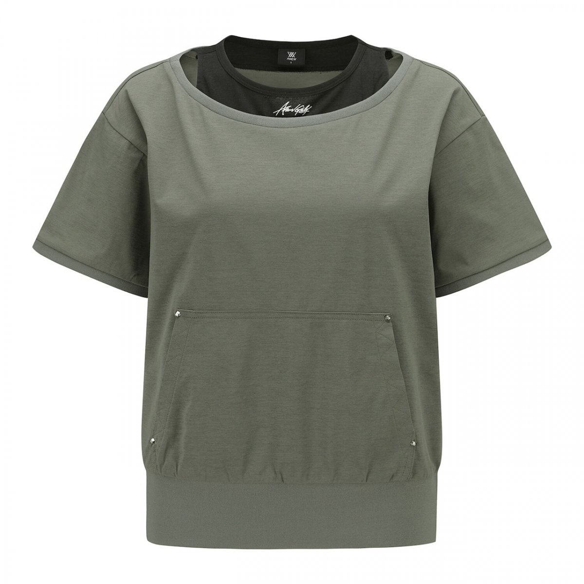 ANEW GOLF WOMEN LAYERED DETAIL SHIRT 【全2色】 / アニューゴルフ