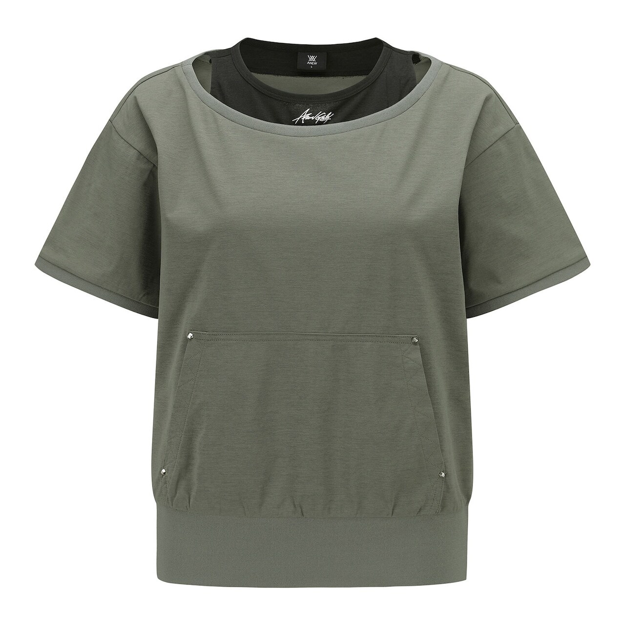 ANEW GOLF WOMEN LAYERED DETAIL SHIRT 【全2色】 / アニューゴルフ