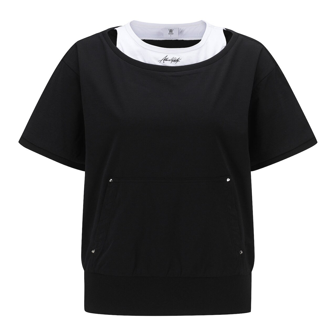 ANEW GOLF WOMEN LAYERED DETAIL SHIRT 【全2色】 / アニューゴルフ