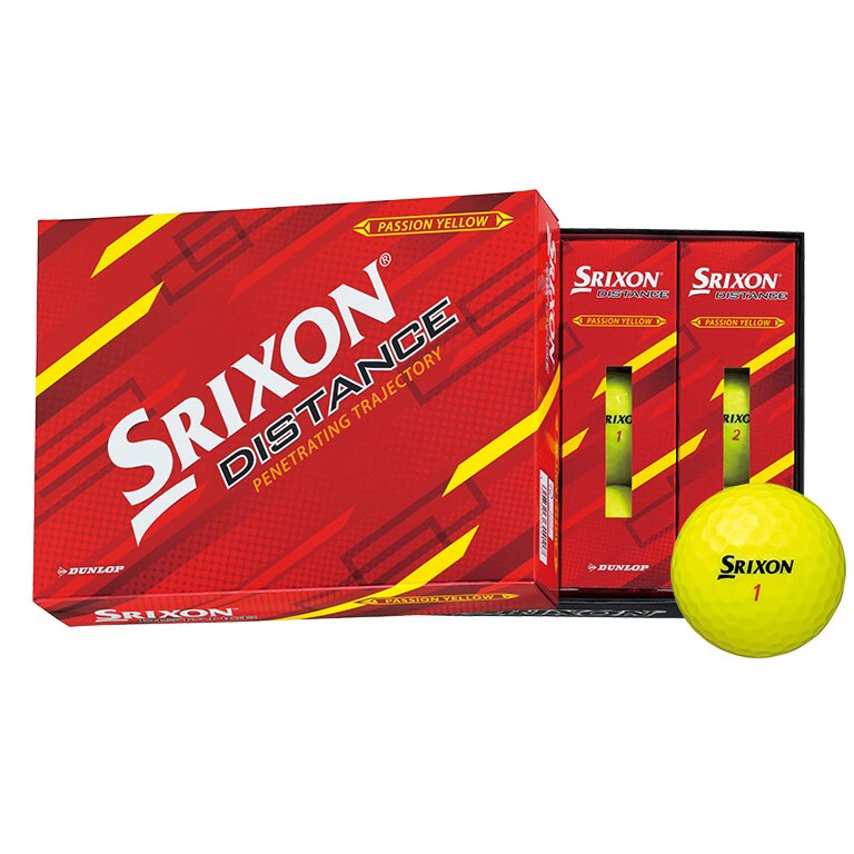SRIXON DISTANCE パッションイエロー 1ダース（12個入り