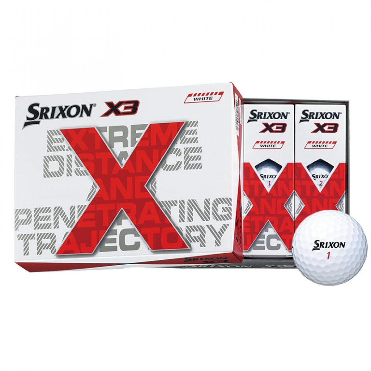 値下げ】SRIXON X3 ホワイト 1ダース（12個入り）｜スリクソン