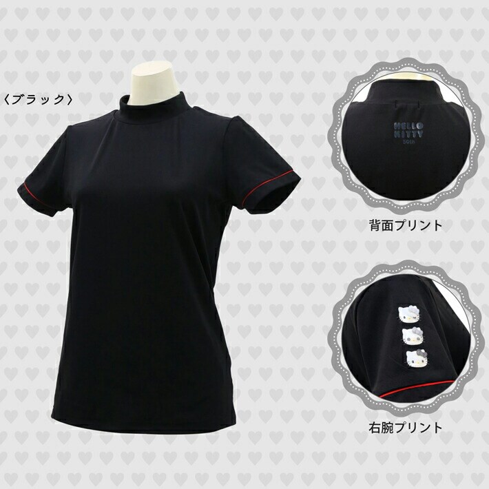 ハローキティ HELLO KITTY 50周年 記念 ゴルフ レディース モックネック Tシャツ sr84032270 楽天市場】HELLO KITTY ハロー・キティ 50周年 キティ ゴルフ
