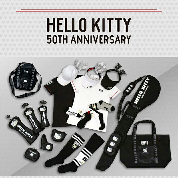 ハローキティ HELLO KITTY 50周年 記念 ゴルフ レディース モックネック Tシャツ sr84032270 HELLO KITTY ハロー・キティ 50周年 キティ ゴルフ モックネック
