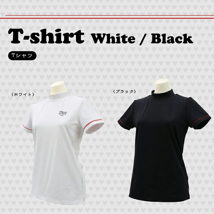 ハローキティ HELLO KITTY 50周年 記念 ゴルフ レディース モックネック Tシャツ sr84032270 HELLO KITTY ハロー・キティ 50周年 キティ ゴルフ モックネック