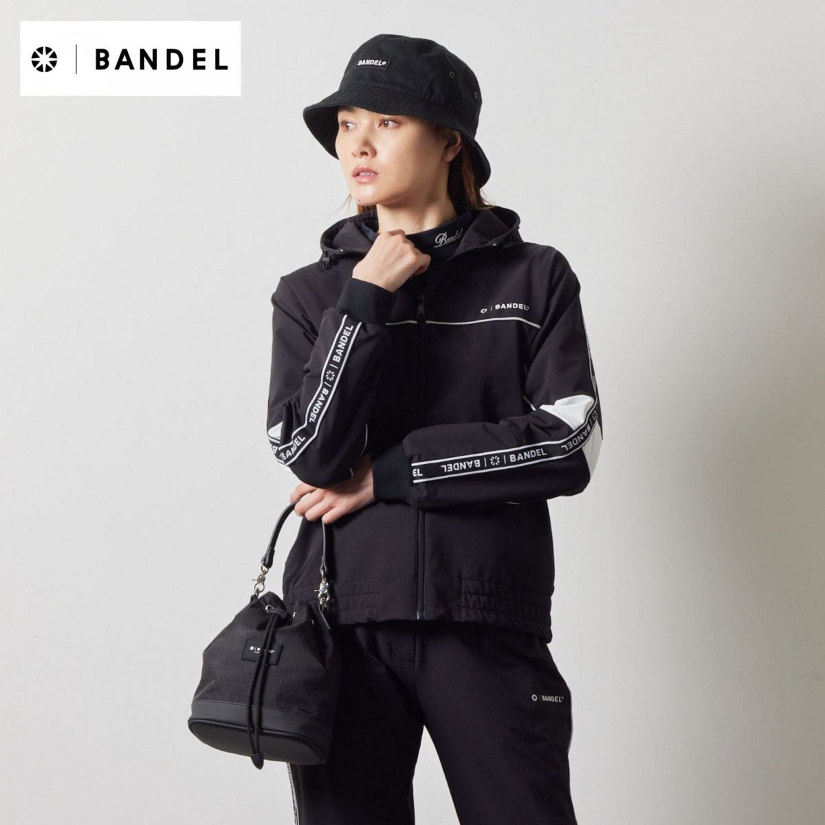 BANDEL パーカー BANDEL WOMENS WATER REPELLENT PIPING ZIP PARKA／バンデルウォーター