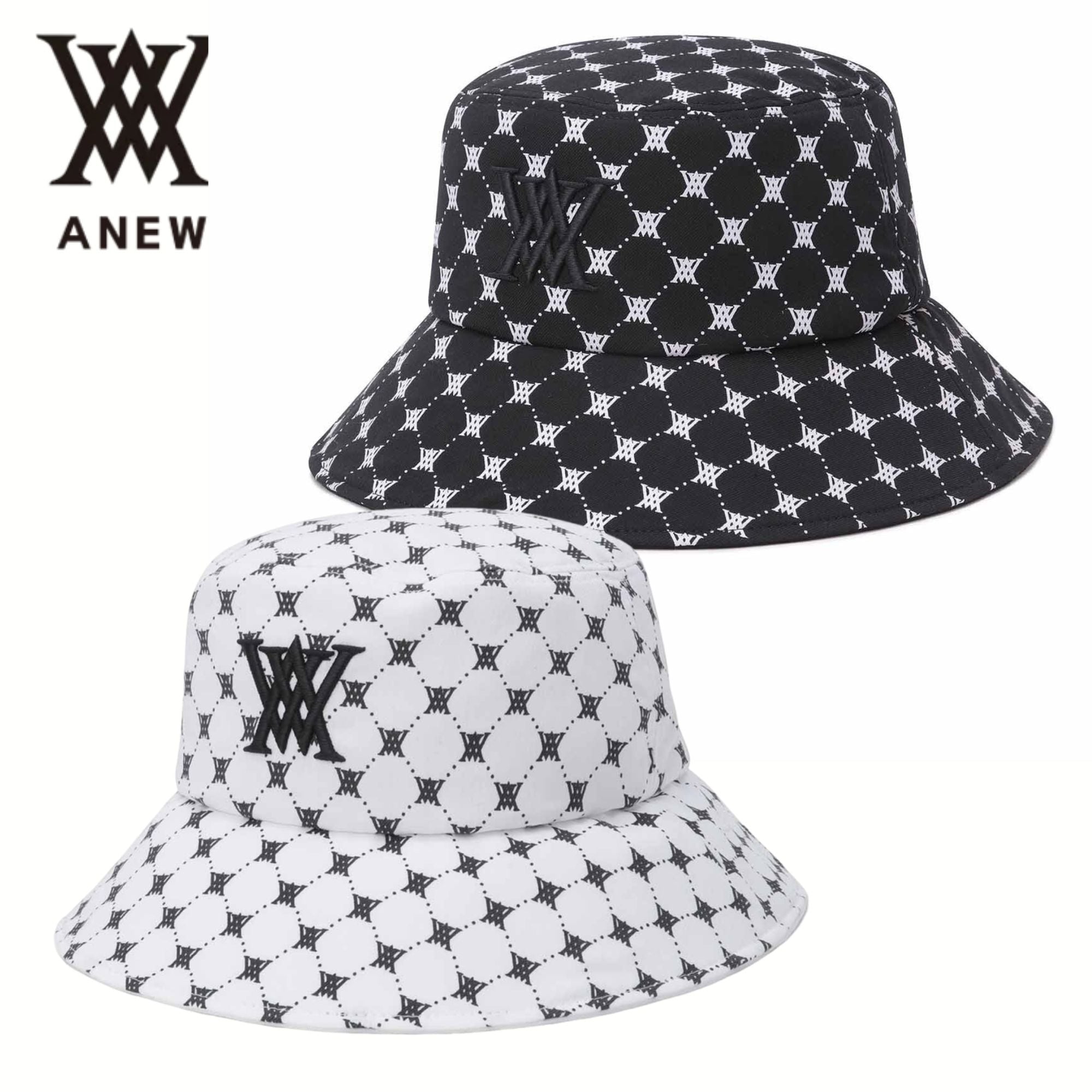 うのにもお得な情報満載！ ANEW GOLF UNI MONOGRAM PATTERN BUCKETHAT ― アニューゴルフ メンズウェア