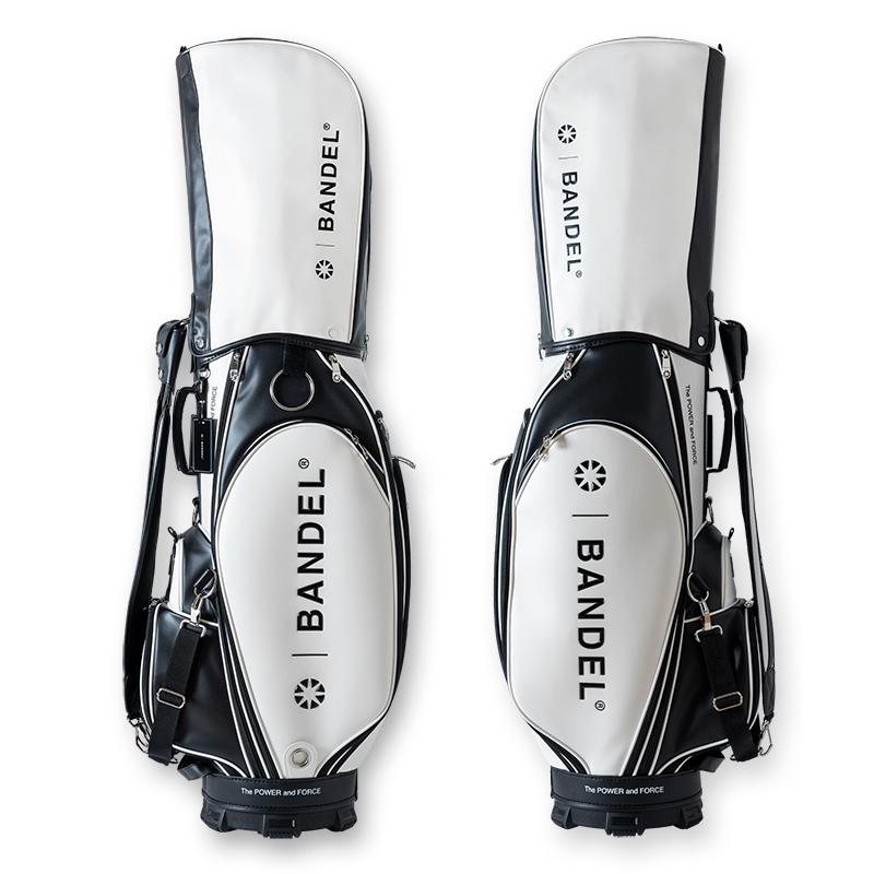 BANDEL ゴルフキャディバッグ 白黒 BANDEL CART TYPE CADDY BAG ― バンデル カートタイプ キャディ