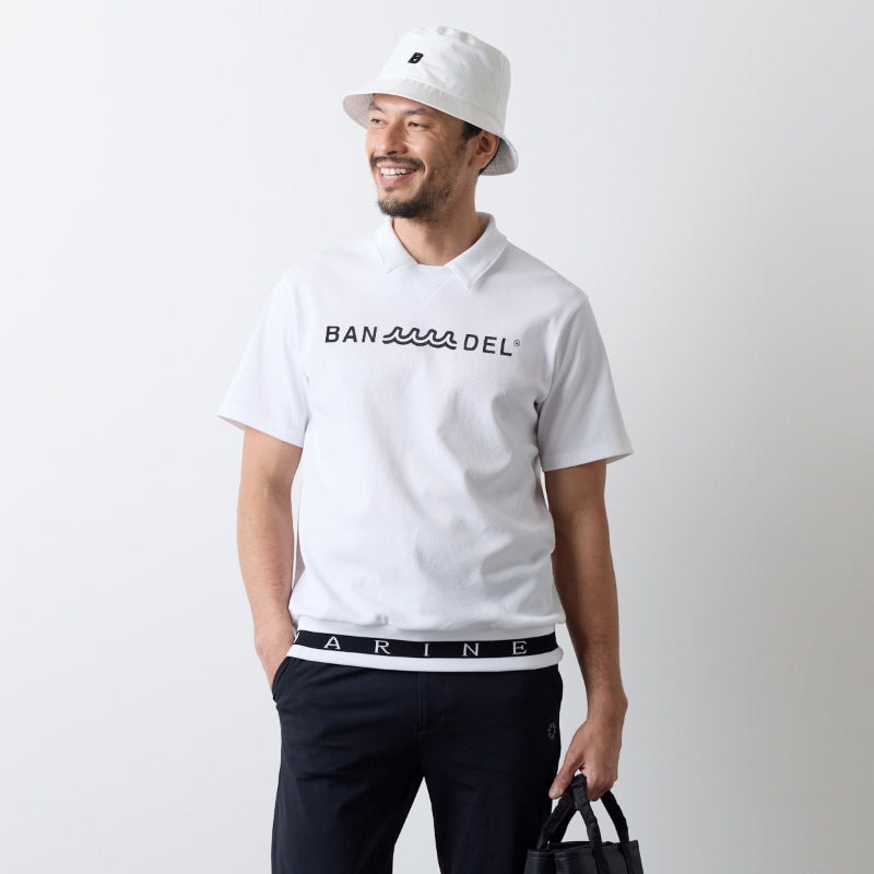 BANDEL x muta MARINE S/S hemLib Polo UNISEX ― バンデル