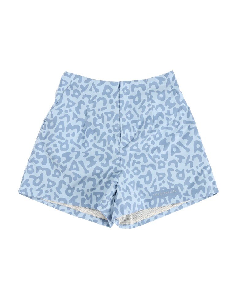 irishman【REFLECT】signature logo tuck short pants / 光る