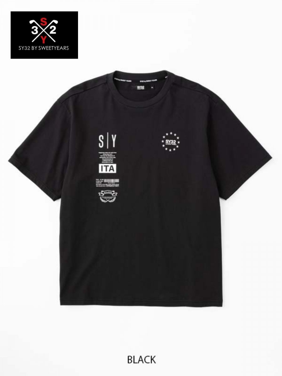 SY32 MULTI LOGO GRAPHIC TEE ― エスワイサーティートゥー