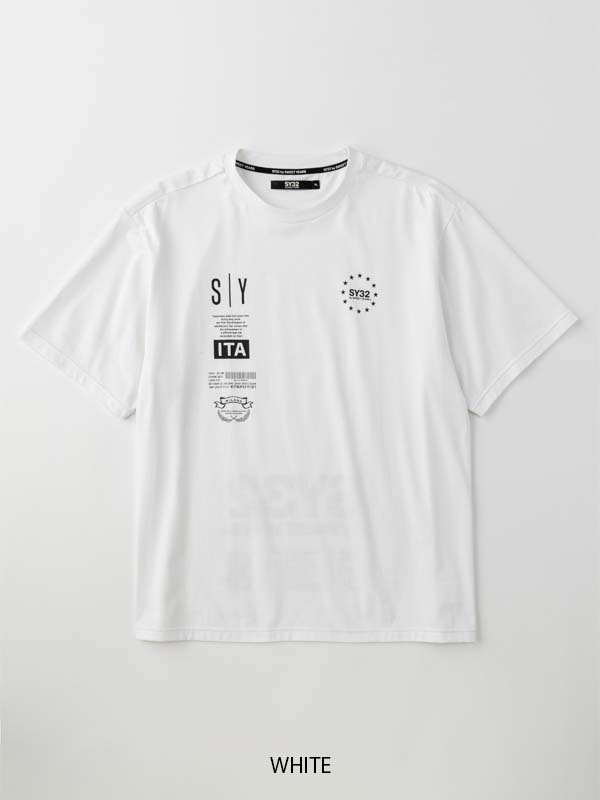 【SY32】EPARATE GRAPHIC TEE  送料込み SY32 by SWEET YEARS Tシャツ MULTI LOGO GRAPHIC TEE BLACK