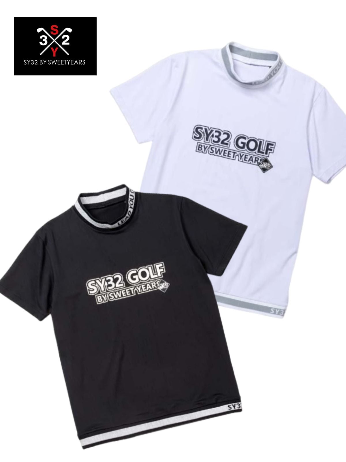SY32 LIGHT STRETCH LOGO MOCK｜MEN'S ― エスワイサーティー