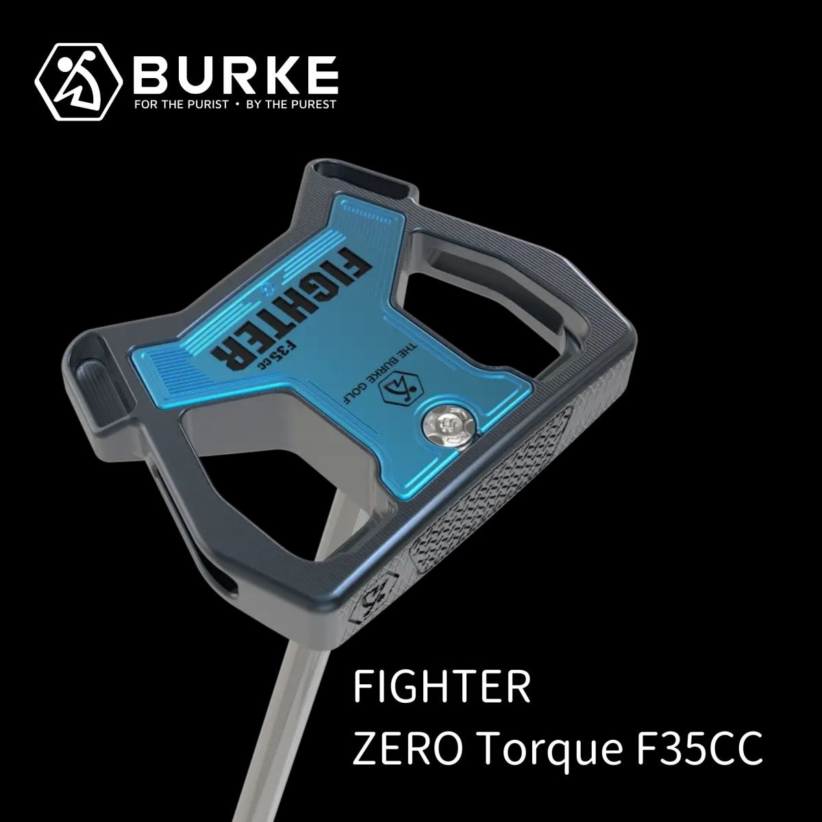 【美品】BURKE GOLF バークゴルフ ゼロトルクパター ゼロトルクパター】 BURKE Golf Ai ZERO Putter バーク バーク