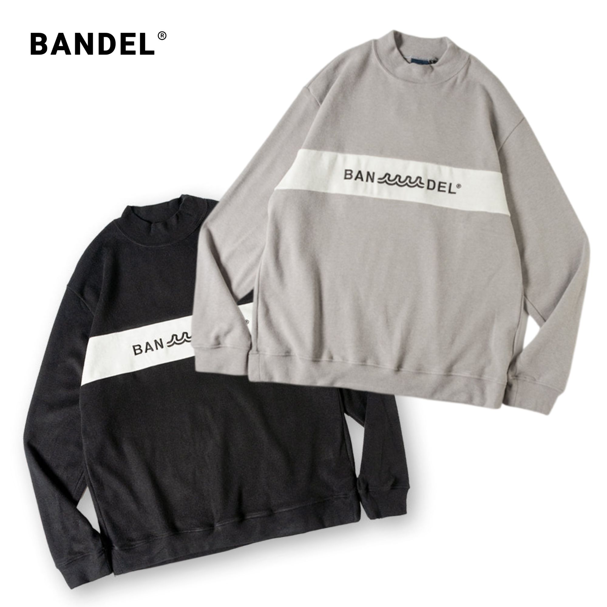 BANDEL×muta MARINE KNIT L/S MOC NECK SHIRT―バンデル×ムータ