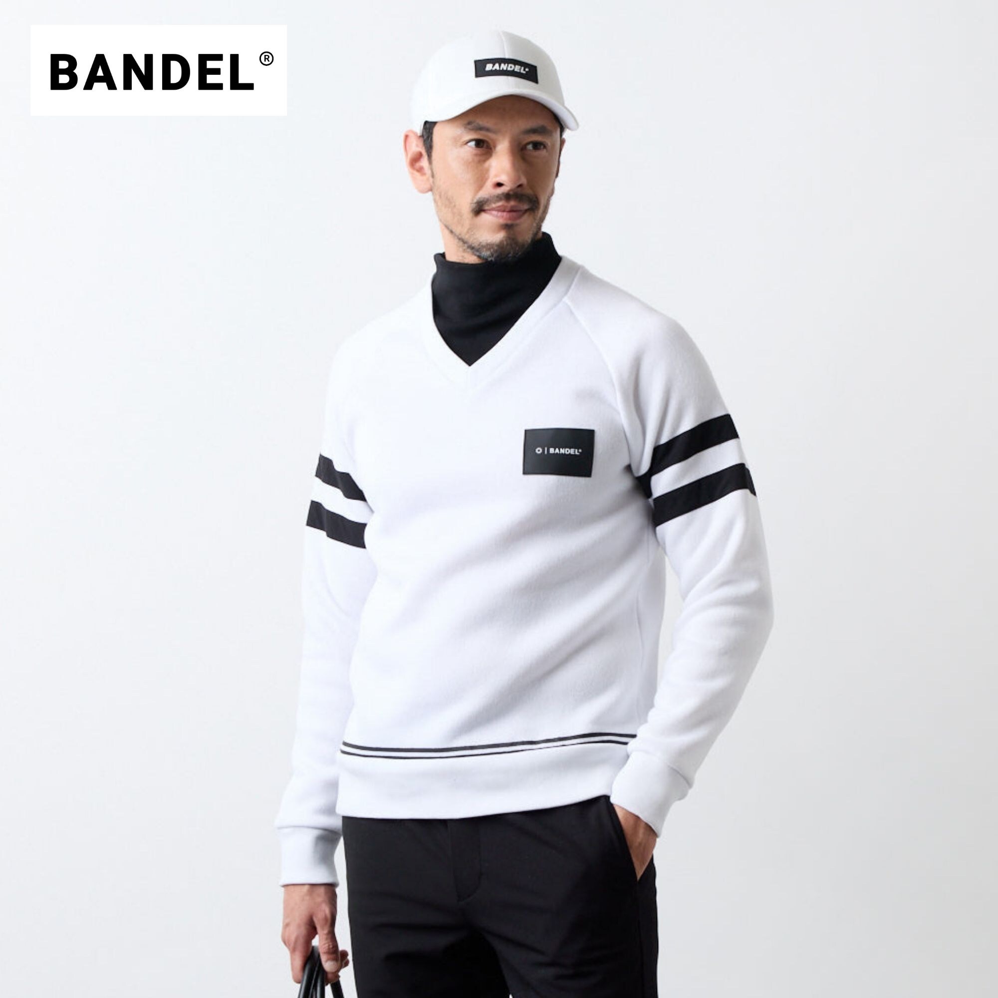 BANDEL LAYRED HIGH NECK KNIT―バンデル レイヤード ハイネック ニット