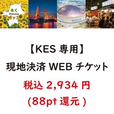【KES専用】現地決済用チケット