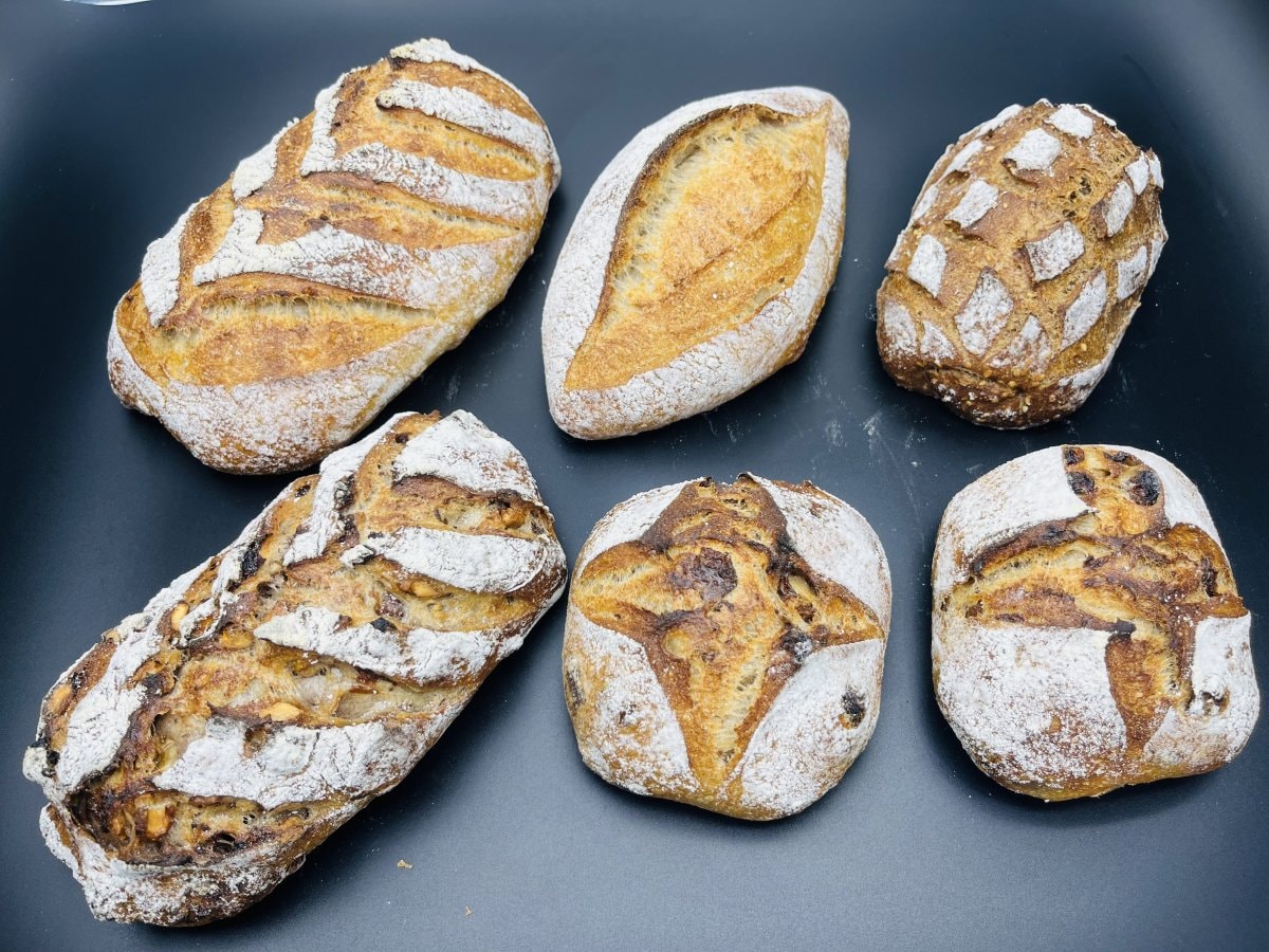 【当店人気ナンバー１セット】信州地粉の天然酵母パン5種6個詰め合わせＡセット