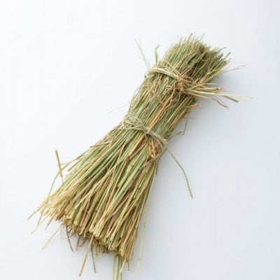 猫つぐら専用藁（白毛餅米）長尺藁　1kg