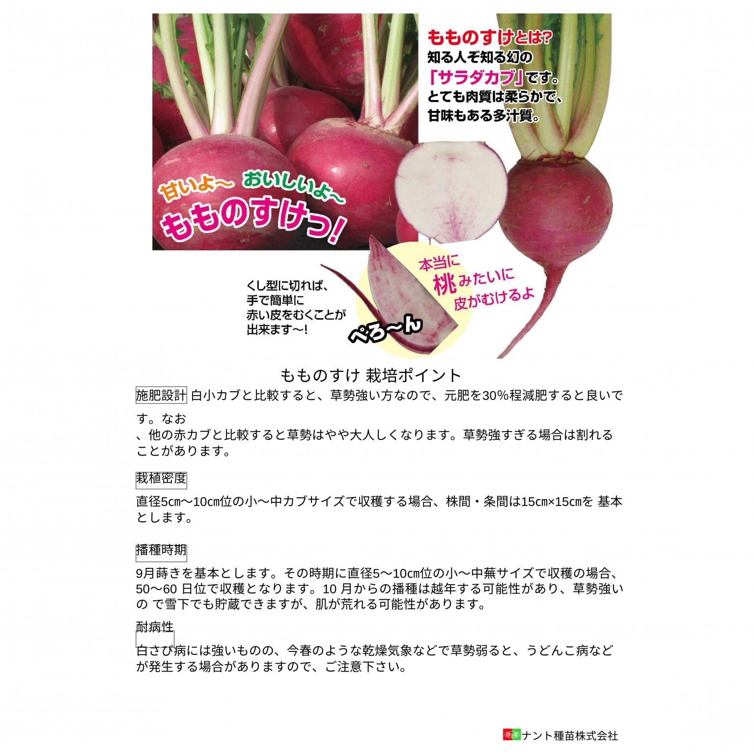 【７月6日　ナント種苗宇陀研究農場見学者限定】　秋種子お試しセット