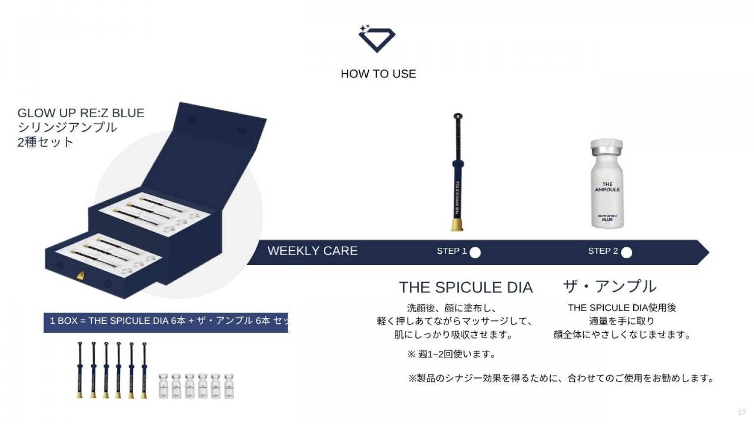 RIZ rez スピキュールダイヤ　３本 RIZ rez スピキュールダイヤ 3本 SPICARE voile de diamant