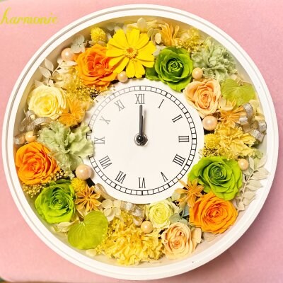 《ギフトにもお薦め》花時計💐エレガントフラワー