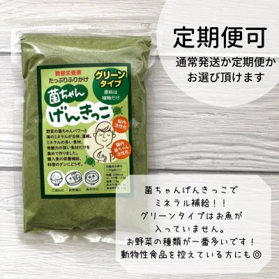 ◆定期便対応可◆菌ちゃんげんきっこグリーンタイプ／無農薬お野菜のふりかけ 55g