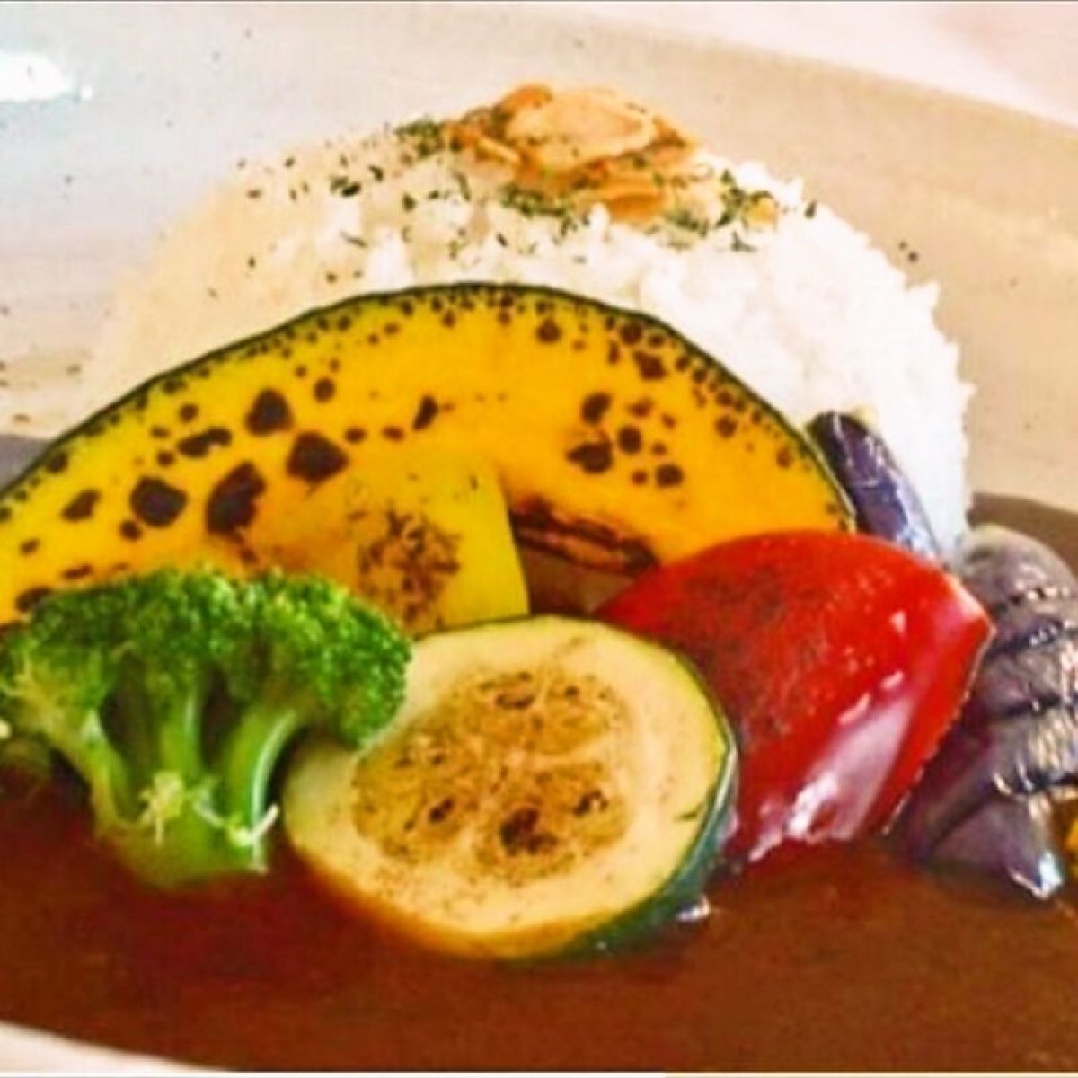 地場産焼き野菜カレー