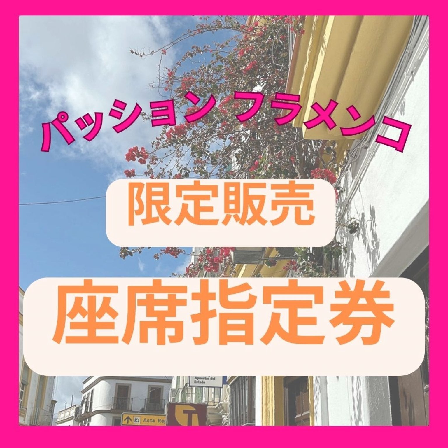 【座席指定券】小形衣里フラメンコスタジオ・パッションフラメンコ2024