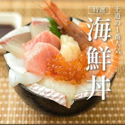 【特選】8種の海鮮丼（本マグロ・鯛・カンパチ・サーモン・イカ・ホタテ...