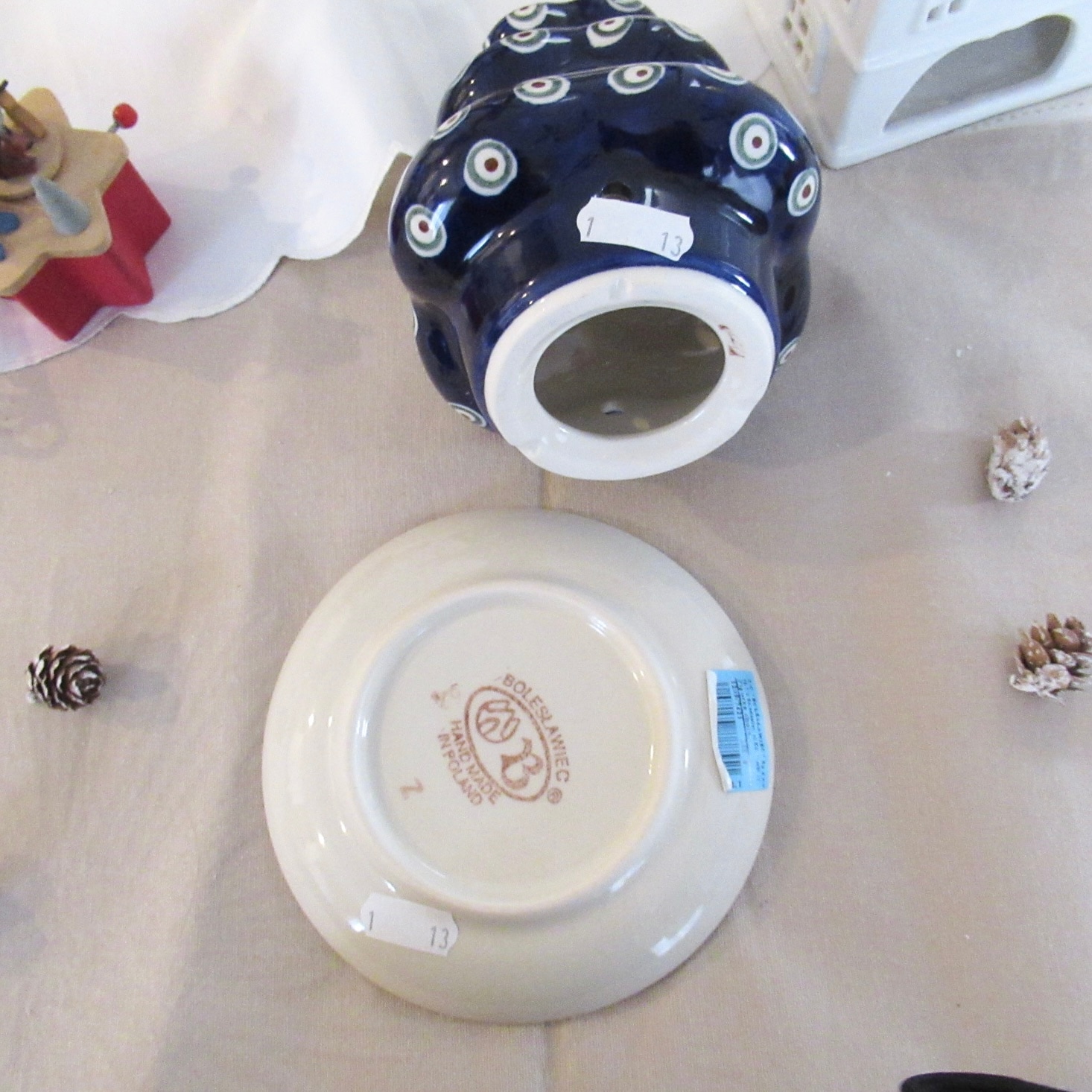 ポーランド食器 クリスマスツリー キャンドルポット ザクワディ社