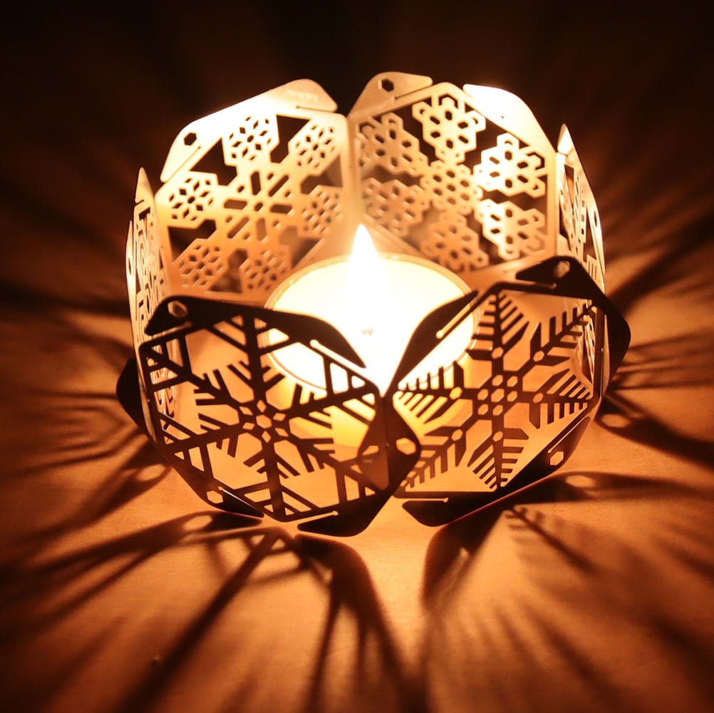 スギ】アロマキャンドル2個入セット（ゆきはな（6枚）、キャンドル