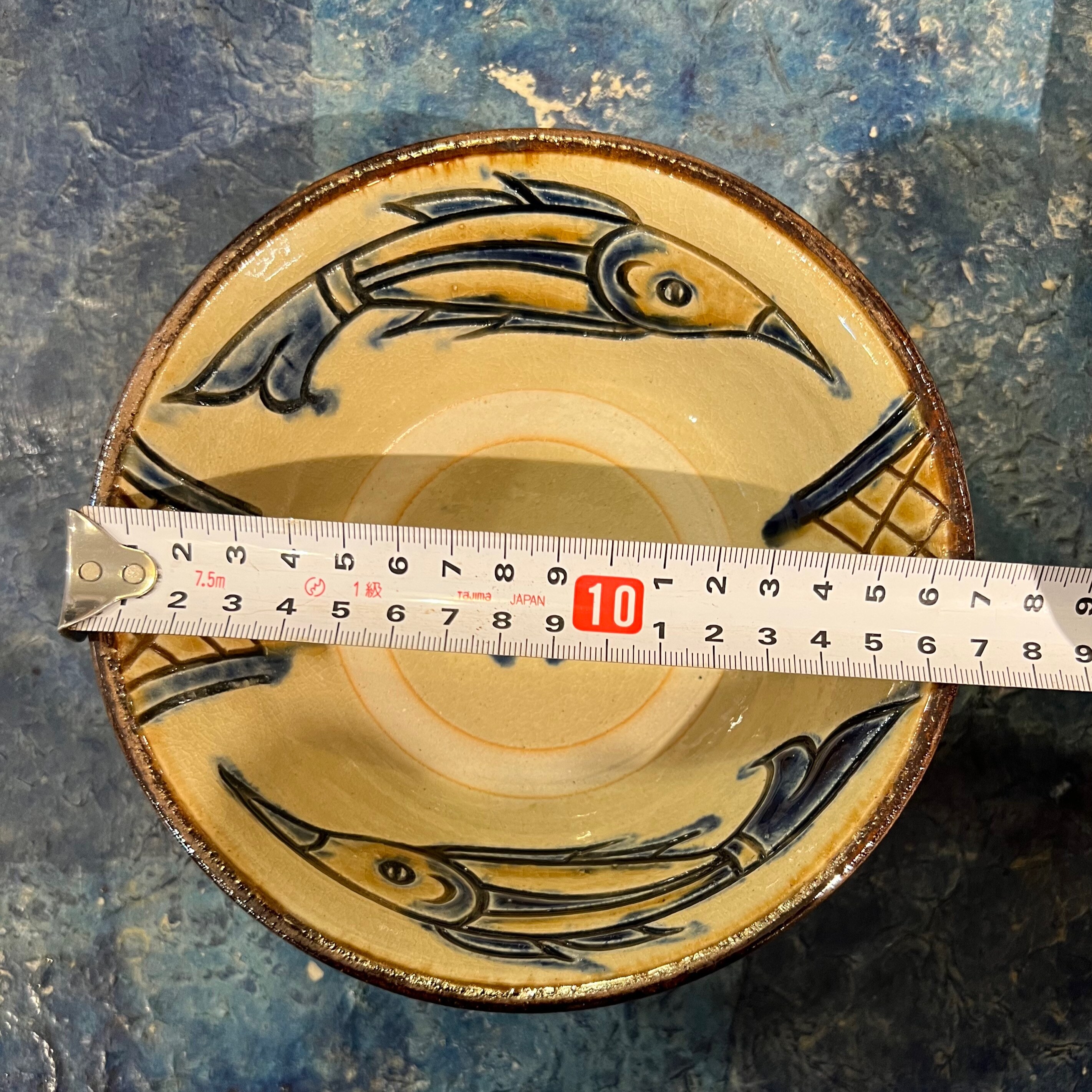 品質検査済 沖縄 やちむん 小どんぶり①約16.7cm 金城裕三作（人間国宝故 お椀・ボウル・鉢
