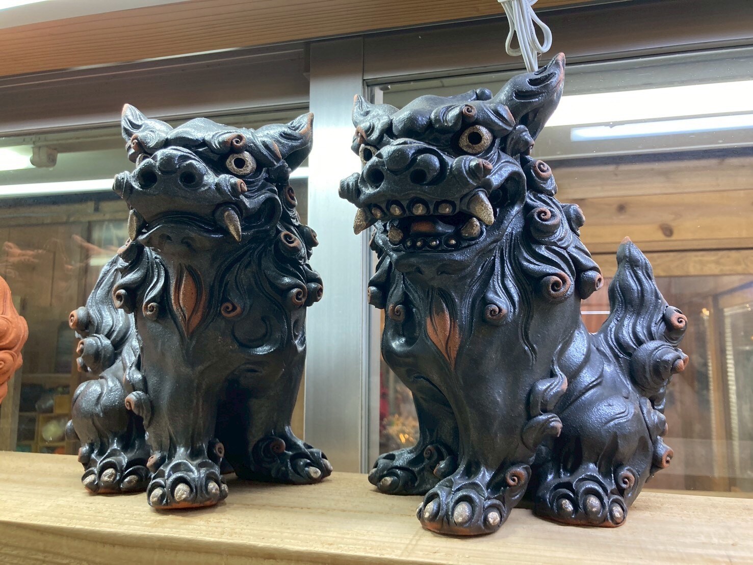 玉城星夜 さん】立シーサーペア｜中｜黒