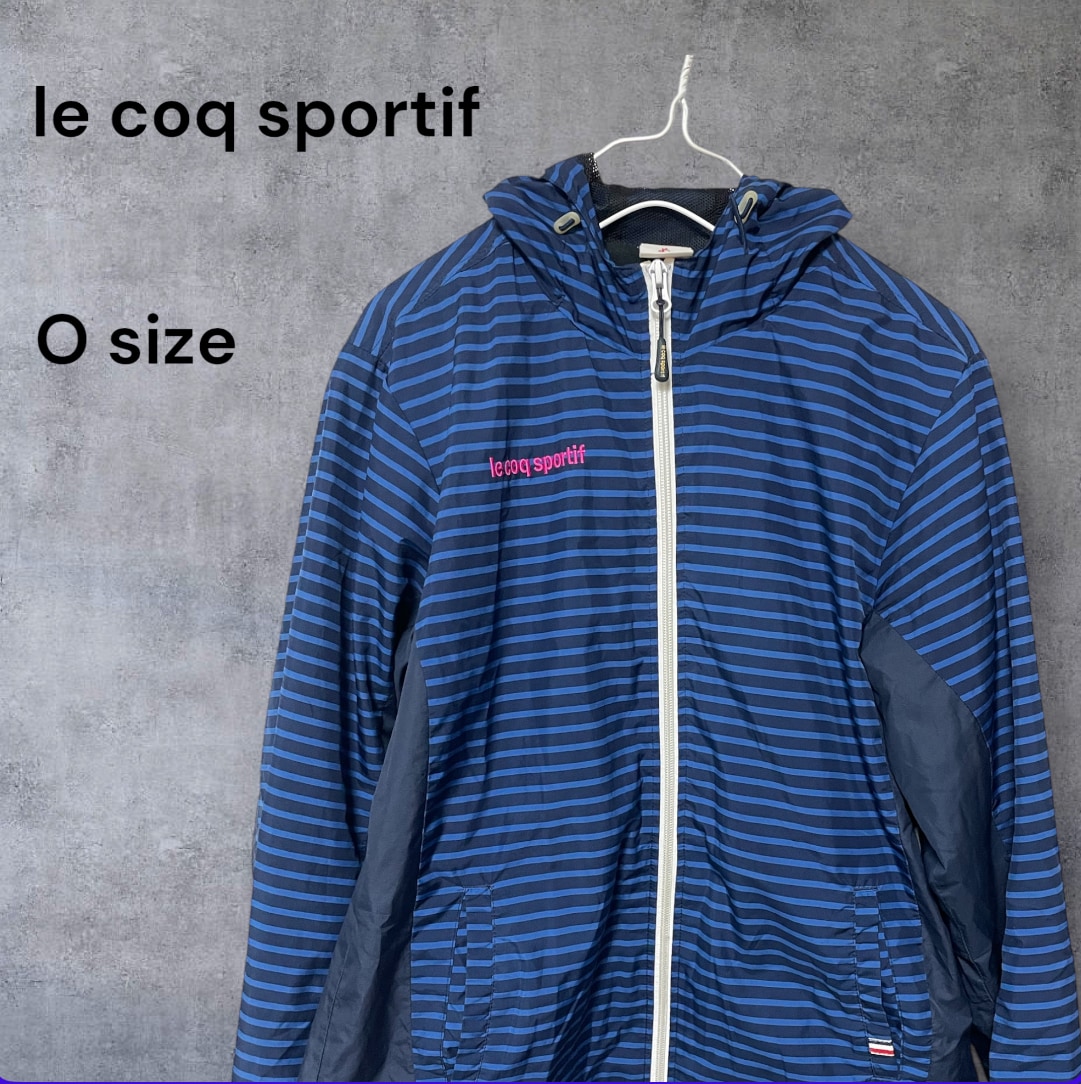 【ルコックゴルフ】人気ロゴマーク×ボーダー柄総柄 上下セットアップM フリマサイトでも販売中！le coq sportif ルコックスポルティフ