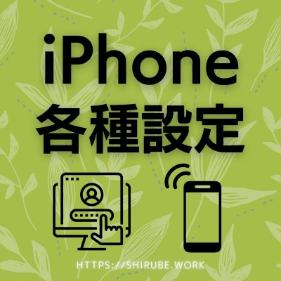 【ツクツクポイント付き】iPhone各種設定サポート